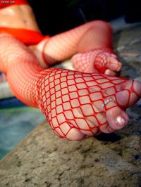 Penny Flame in lingerie