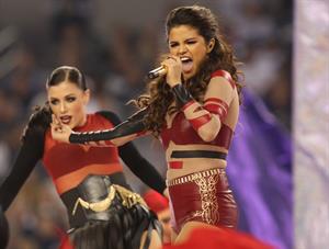 Selena Gomez performing at Thanksgiving NFL show