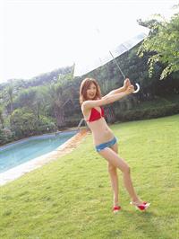 Yuko Ogura in a bikini