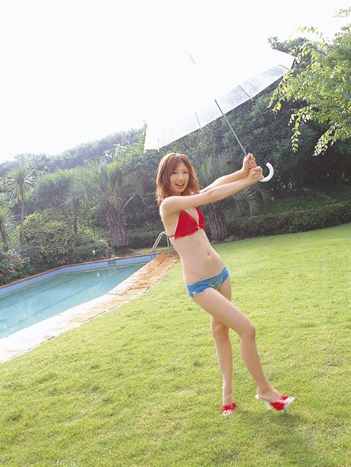 Yuko Ogura in a bikini