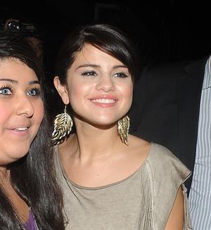 Selena Gomez enjoys a night out at Nobu restaurant in London on July 5, 2011