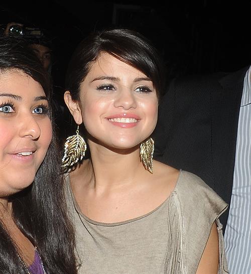 Selena Gomez enjoys a night out at Nobu restaurant in London on July 5, 2011