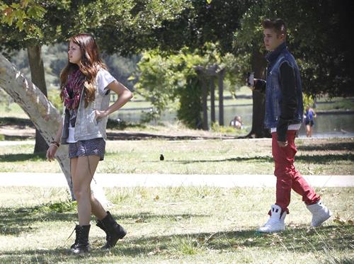 Selena Gomez Pictures Selena Gomez enjoying a popsicle in Van Nuys on June 30, 2012