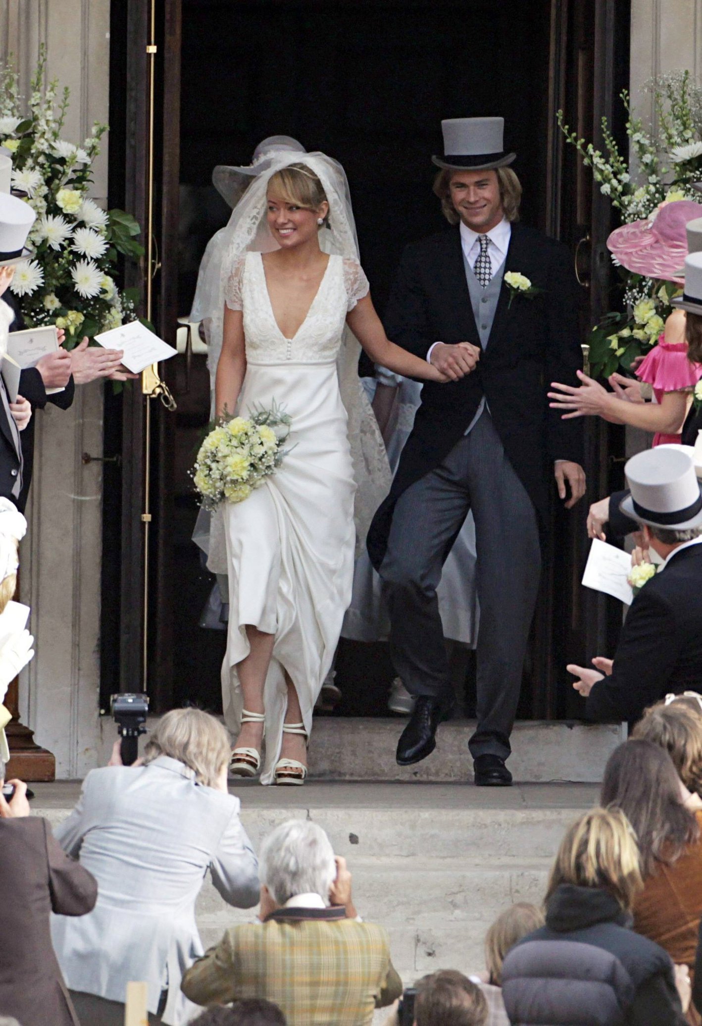 Olivia Wilde on the set for the movie Rush on April 2, 2012