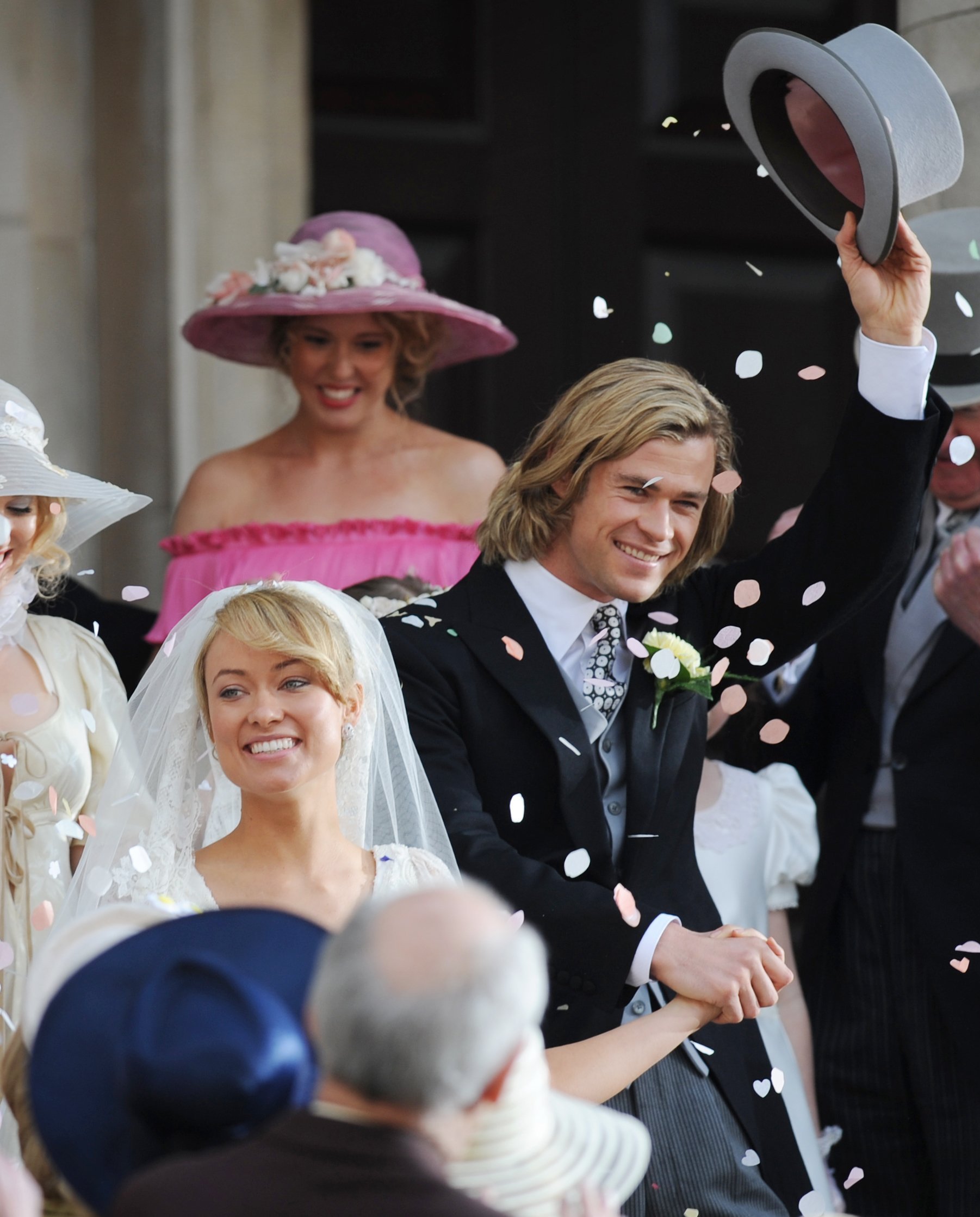 Olivia Wilde on the set for the movie Rush on April 2, 2012