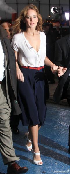 Jennifer Lawrence Good Morning America in New York City on Match 21, 2012 