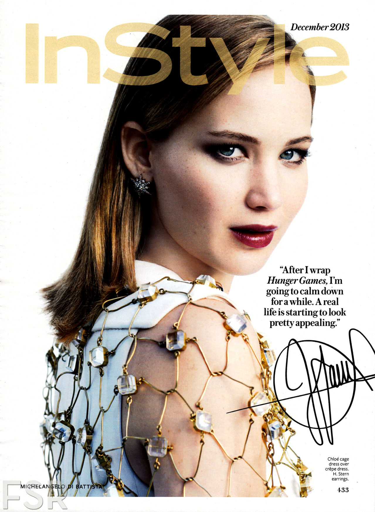 Jennifer Lawrence Pictures Jennifer Lawrence Michelangelo Di Battista Photoshoot for Instyle US December 2013 - 10