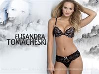 Elisandra Tomacheski in lingerie