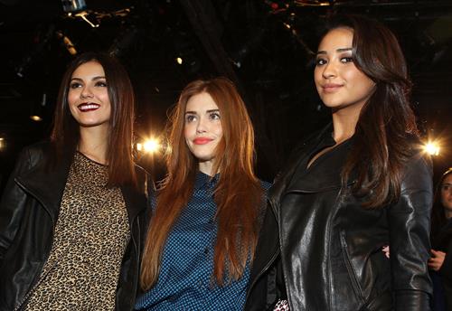 Victoria Justice DKNY Women during Fall 2013 Mercedes-Benz Fashion Week in NY 2/10/13 