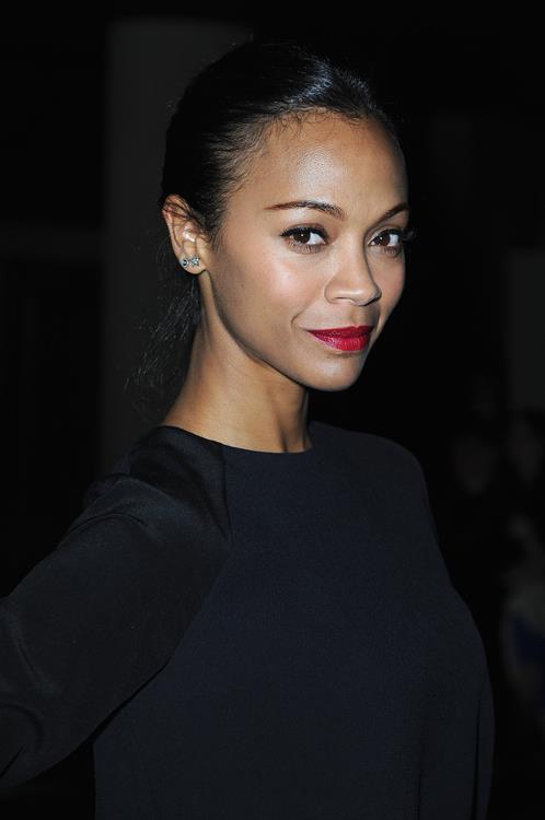Zoe Saldana Miu Miu Fall / Winter 2013 Fashion Show in Paris - Mar 6, 2013 