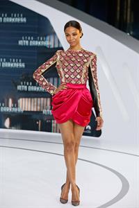 Zoe Saldana Star Trek Into Darkness' Premiere on April 29, 2013 