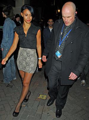 Amelle Berrabah London candids Feb 6th 2010 