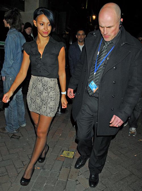 Amelle Berrabah London candids Feb 6th 2010 