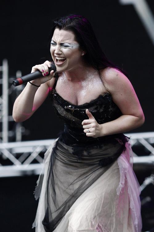 Amy Lee - Evanescence perform at the 2012 Heineken Jammin festival on July 6, 2012