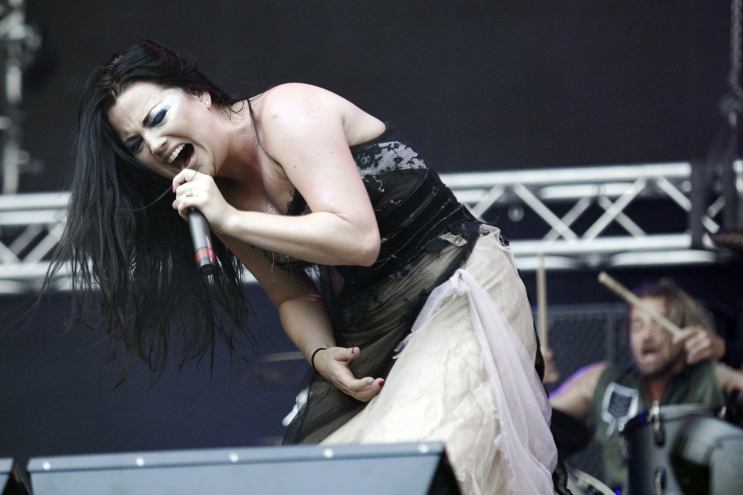 Amy Lee - Evanescence perform at the 2012 Heineken Jammin festival on July 6, 2012