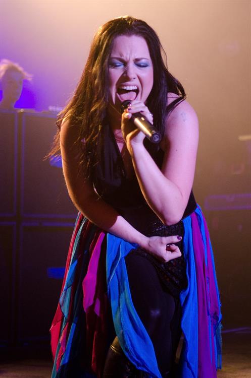 Amy Lee performing at the Rave Eagles Club in Milwaukee on October 21, 2011