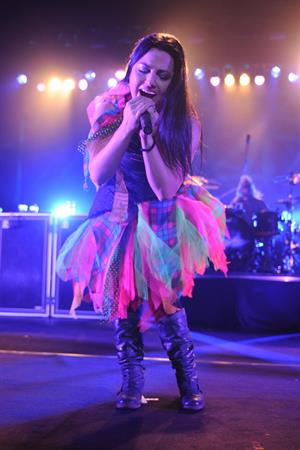 Amy Lee performing live at the Hard Rock Cafe in Hollywood Florida on January 17, 2012
