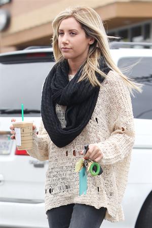Ashley Tisdale Starbucks in LA 11/29/12 