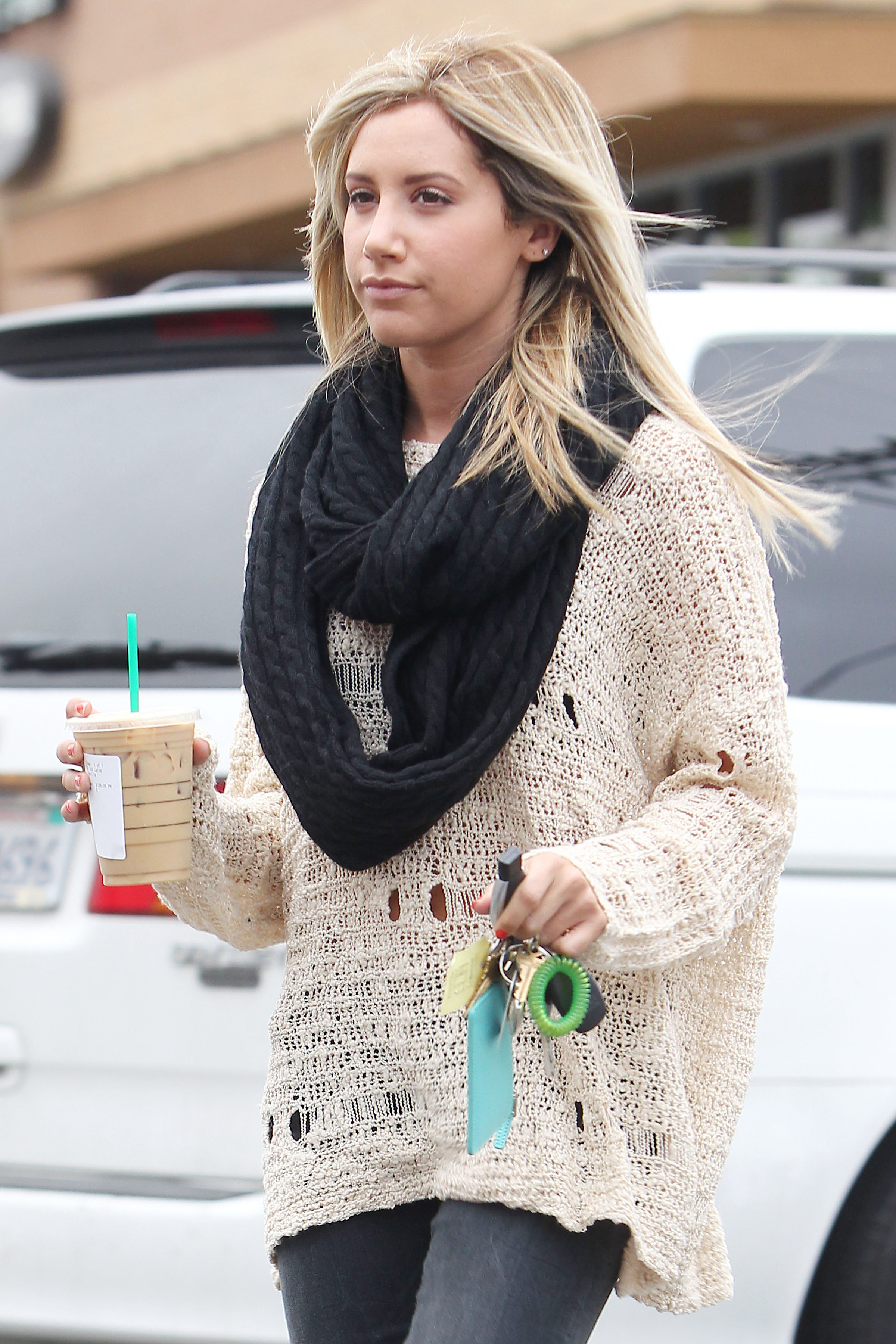 Ashley Tisdale Starbucks in LA 11/29/12 