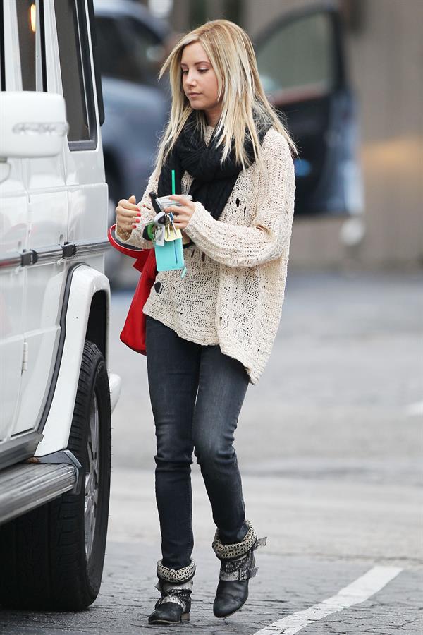 Ashley Tisdale Starbucks in LA 11/29/12 
