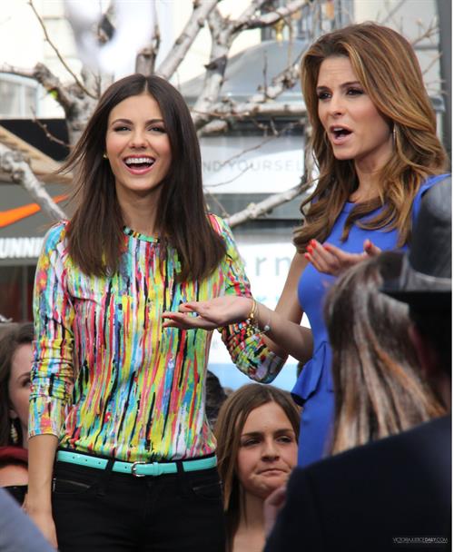 Victoria Justice makes a visit to Extra at The Grove in Los Angeles on March 4, 2013