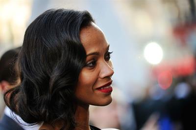 Zoe Saldana attends the 'Star Trek Into Darkness' UK Premiere at the Empire Leicester Square in London
