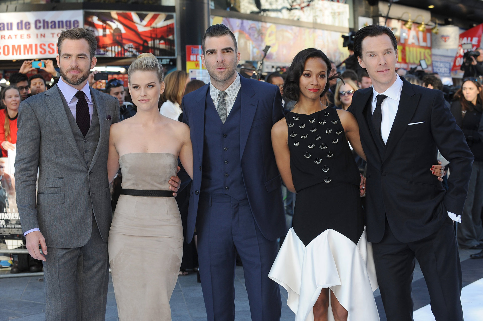 Zoe Saldana attends the 'Star Trek Into Darkness' UK Premiere at the Empire Leicester Square in London