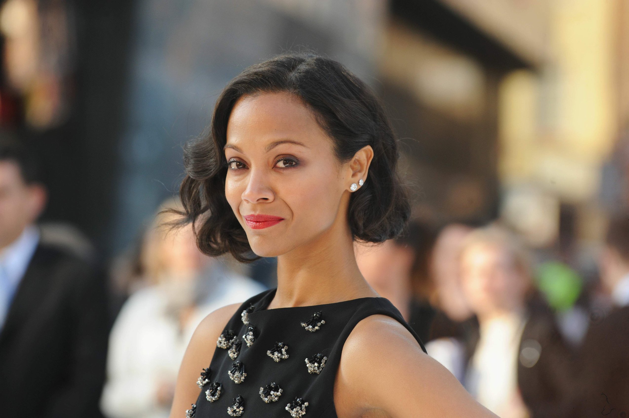 Zoe Saldana attends the 'Star Trek Into Darkness' UK Premiere at the Empire Leicester Square in London