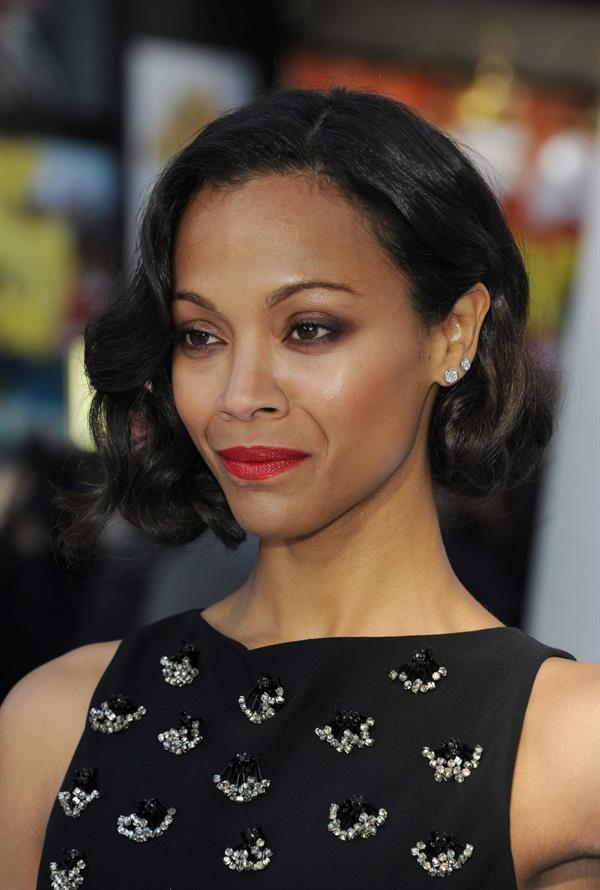 Zoe Saldana attends the 'Star Trek Into Darkness' UK Premiere at the Empire Leicester Square in London