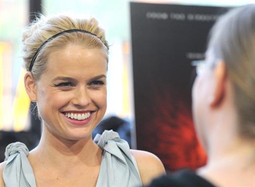 Alice Eve attends the Raven New York Red Carpet Screening Event on April 16, 2012