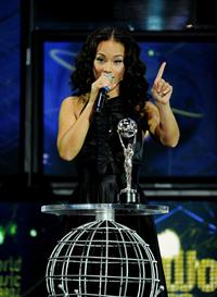 Alicia Keys performing at the World Music Awards 