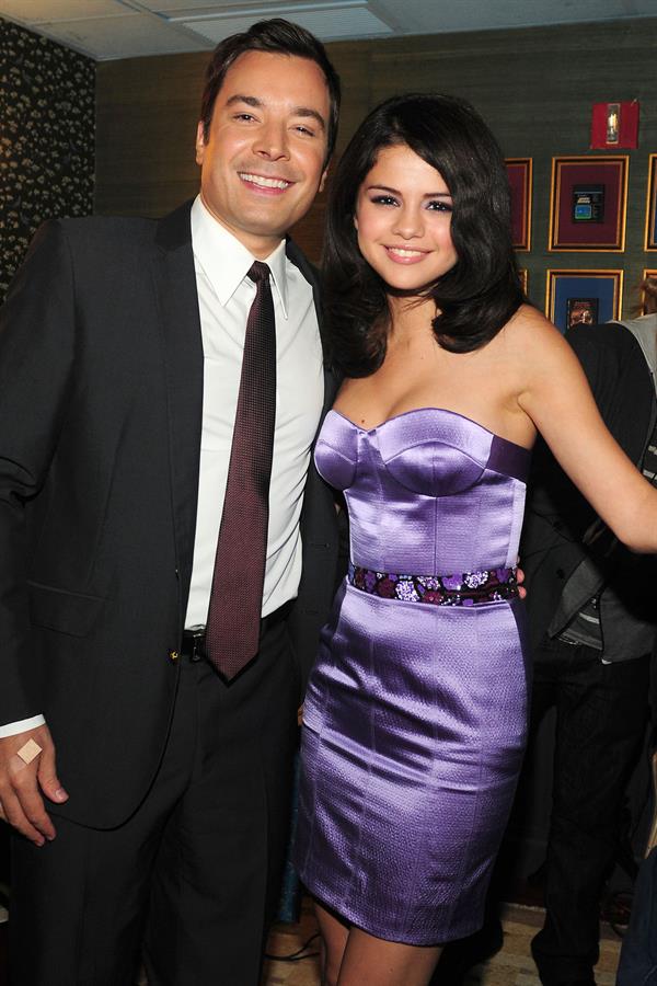 Selena Gomez on the Late Night with Jimmy Fallon Show in New York City on July 21, 2010 
