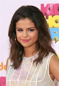 Selena Gomez at Nickelodeons 24th annual Kids Choice Awards at Galen center on April 2, 2011 