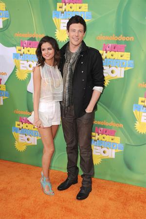 Selena Gomez at Nickelodeons 24th annual Kids Choice Awards at Galen center on April 2, 2011 