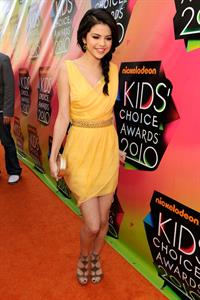 Selena Gomez Nickelodeons 23rd annual Kids Choice Awards on March 27, 2010 in Los Angeles California