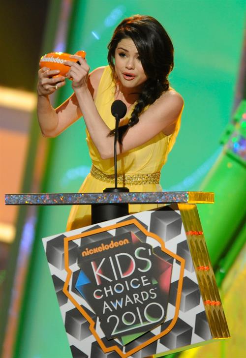 Selena Gomez Nickelodeons 23rd annual Kids Choice Awards on March 27, 2010 in Los Angeles California