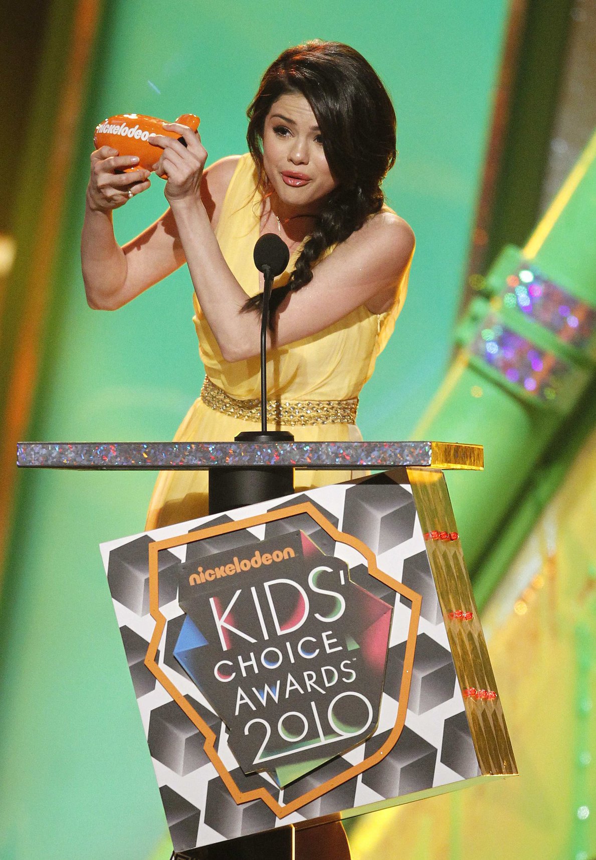 Selena Gomez Nickelodeons 23rd annual Kids Choice Awards on March 27, 2010 in Los Angeles California