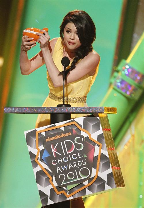 Selena Gomez Nickelodeons 23rd annual Kids Choice Awards on March 27, 2010 in Los Angeles California