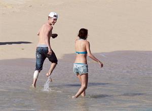 Selena Gomez on vacation in Mexico on December 7, 2011