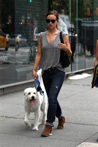 Olivia Wilde walking her dog in New York City - July 22, 2013 