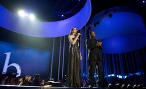 Anne Hathaway hosts the Nobel Peace Prize concert in Oslo on December 11, 2010