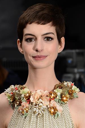 Anne Hathaway the Dark Knight Rises premiere in London on July 18, 2012