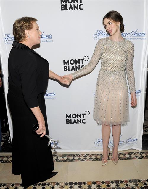 Anne Hathaway Pictures Anne Hathaway Princess Grace Awards Gala in New York City on November 1, 2011