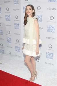 Anne Hathaway Love & Other Drugs screening at the DGA Theater in New York City on November 16, 2010
