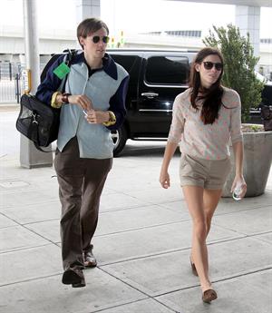 Ashley Greene at JFK Airport in New York on June 12, 2012