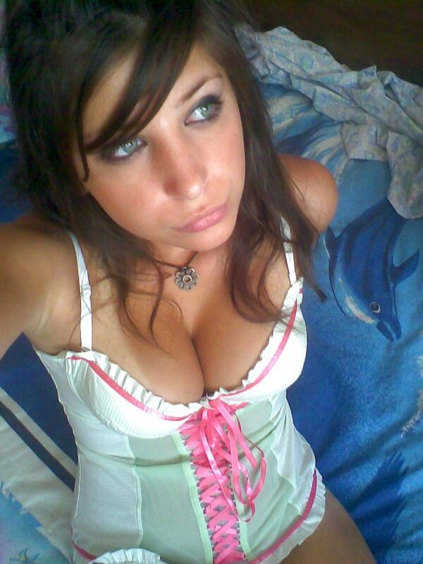 Anonymous in lingerie taking a selfie