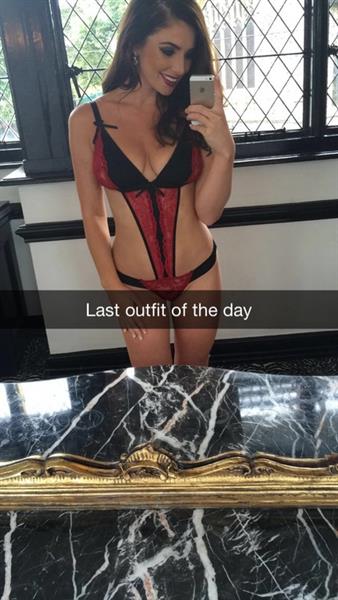 Anonymous in lingerie taking a selfie