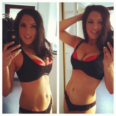 Anonymous in a bikini taking a selfie