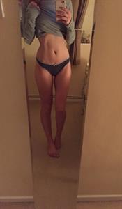 Anonymous in lingerie taking a selfie