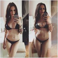 Anonymous in a bikini taking a selfie